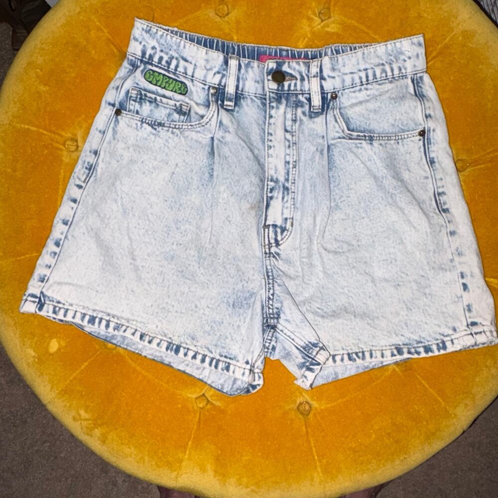 Empyre Acid Wash High-Rise Denim Shorts Size Medium Y2K